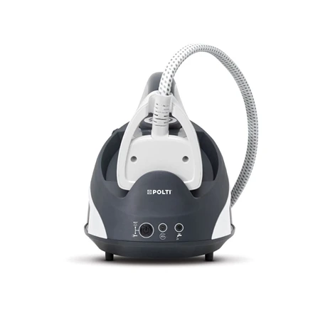 Polti | PLEU0238 Vaporella Simply VS10.10 | Lygintuvas su garų generatoriumi | 1,5 l | baras | 2200 W | Vanduo bako talpa (ml) | Kalkių šalinimo funkcija | Pilkas/Baltas | Automatinis išsijungimas | Vertikalaus garo funkcija