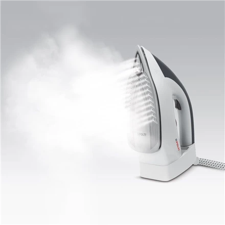 Polti | PLEU0238 Vaporella Simply VS10.10 | Lygintuvas su garų generatoriumi | 1,5 l | baras | 2200 W | Vanduo bako talpa (ml) | Kalkių šalinimo funkcija | Pilkas/Baltas | Automatinis išsijungimas | Vertikalaus garo funkcija