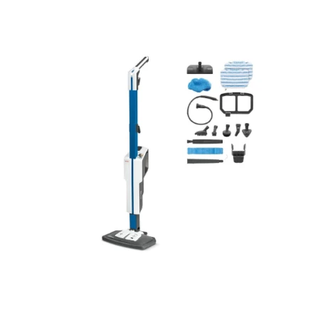Polti | Garų šluota su integruotu nešiojamu valikliu | PTEU0305 Vaporetto SV620 Style 2-in-1 | Galia 1500 W | Garų slėgis Netaikomas baras | Vanduo bako talpa 0,5 L | Mėlyna/Baltas