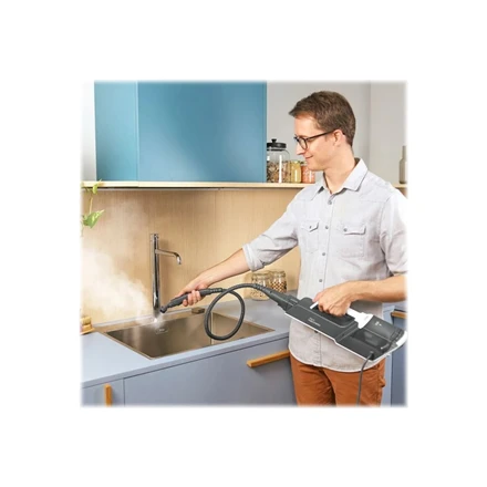 Polti | Garų šluota su integruotu nešiojamu valikliu | PTEU0304 Vaporetto SV610 Style 2-in-1 | Galia 1500 W | Garų slėgis Netaikomas baras | Vanduo bako talpa 0,5 L | Pilkas/Baltas