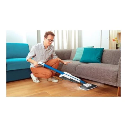 Polti | Garų šluota su integruotu nešiojamu valikliu | PTEU0305 Vaporetto SV620 Style 2-in-1 | Galia 1500 W | Garų slėgis Netaikomas baras | Vanduo bako talpa 0,5 L | Mėlyna/Baltas
