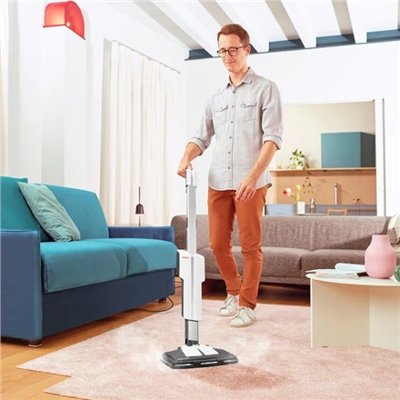 Polti | Garų šluota su integruotu nešiojamu valikliu | PTEU0304 Vaporetto SV610 Style 2-in-1 | Galia 1500 W | Garų slėgis Netaikomas baras | Vanduo bako talpa 0,5 L | Pilkas/Baltas