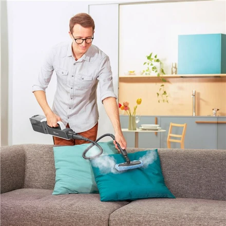 Polti | Garų šluota su integruotu nešiojamu valikliu | PTEU0304 Vaporetto SV610 Style 2-in-1 | Galia 1500 W | Garų slėgis Netaikomas baras | Vanduo bako talpa 0,5 L | Pilkas/Baltas