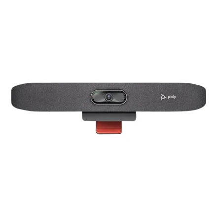 „Poly Studio R30“, garso / vaizdo USB juosta, su automatinio sekimo 120 laipsnių FOV 4K kamera, integruotu garsiakalbiu ir mikrofonu R30