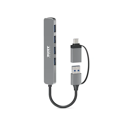 Port Designs USB šakotuvas su dvipuse jungtimi