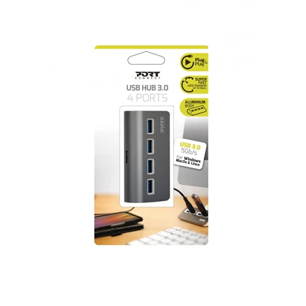 Port Designs PORT CONNECT USB 3.0 HUB 4 jungtys