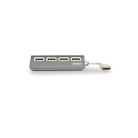 Pilkas USB 2.0 šakotuvas su 4 prievadais