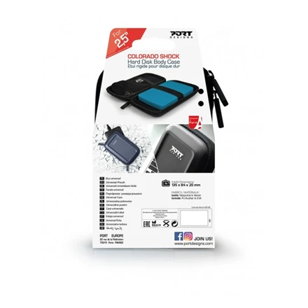 PORT DESIGNS Colorado Shock HDD 2.5" dėklas Juodas