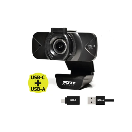 PORT DESIGNS FHD kamera 900078 Juodas, USB
