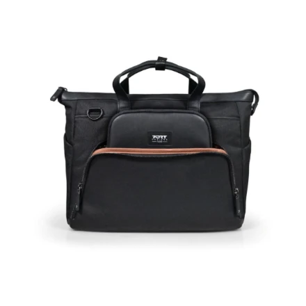 PORT DESIGNS Muse Signature ECO nešiojamojo kompiuterio krepšys 16”, su kišene, Juodas