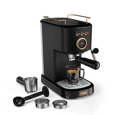 Kavos aparatas Princess Espresso Aparatas | 249417 | Slėgis 20 bar | Manual | 1100 W | Juodas