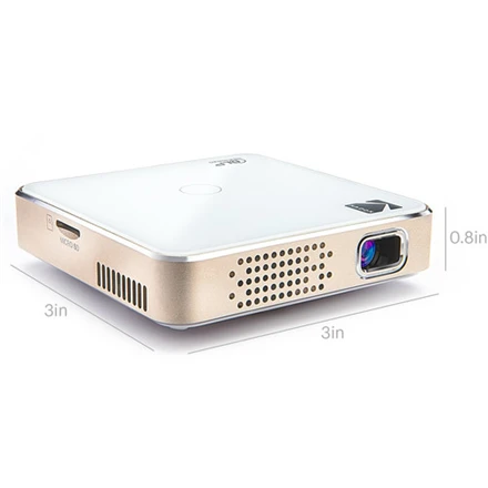 Projektorius Kodak Portable Series Luma 75 RODPJS75 nHD 640 x 360, 25 ANSI liumenai, 1300:1, Baltas/Gold,