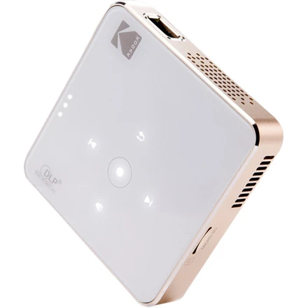 Projektorius Kodak Portable Series Luma 350 RODPJS350WH WVGA (854x480), 50 ANSI lumens, 3500:1, Baltas/Gold, Wi-Fi