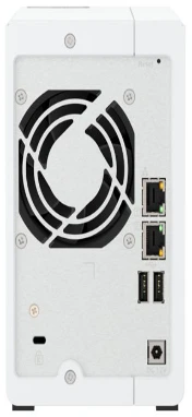 QNAP 2 skyrių 2,5 GbE NAS su integruotu NPU | TS-216G | ARM 4 branduolių | Cortex-A55 | Procesoriaus dažnis 2,0 GHz | 4 GB