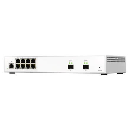 QNAP 8 prievadas 2,5 Gbps, 2 prievadas 10 Gbps SFP+ QSW-M2108-2S Žiniatinklio valdomas stalinis kompiuteris Maitinimo tipas Adapteriai