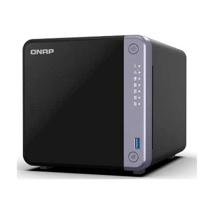 Serveris QNAP Ekonomiškas 4 skyrių 10 GbE NAS | TS-432X-4G | Alpinis | AL524 | Procesoriaus dažnis 2 GHz | 4 GB | DDR4 SODIMM | 90W adapteris (12VDC), 100-240VAC