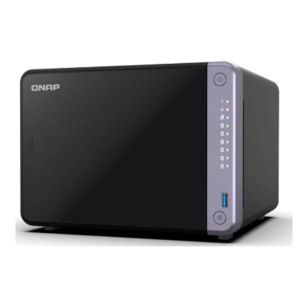 Serveris QNAP Ekonomiškas 6 skyrių 10 GbE NAS | TS-632X-4G | Alpinis | AL524 | Procesoriaus dažnis 2 GHz | 4 GB | DDR4 SODIMM | 120W adapteris (12VDC), 100-240VAC