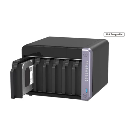 Serveris QNAP Ekonomiškas 6 skyrių 10 GbE NAS | TS-632X-4G | Alpinis | AL524 | Procesoriaus dažnis 2 GHz | 4 GB | DDR4 SODIMM | 120W adapteris (12VDC), 100-240VAC