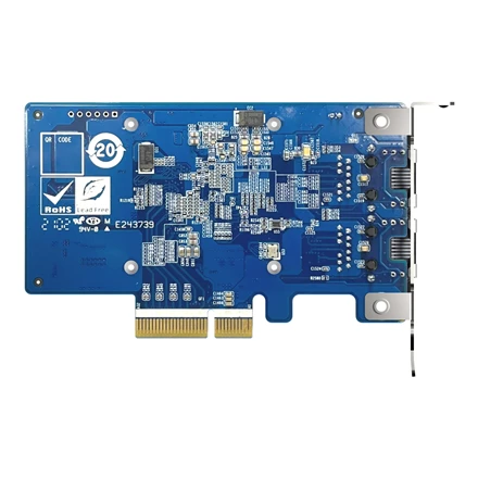 QNAP | Du 10 GbE prievadai su SR-IOV ir iSCSI, blokų pagrindu, palaiko kelis virtualių diskų režimus | QXG-10G2T-X710 | PCIe 3.0 x4