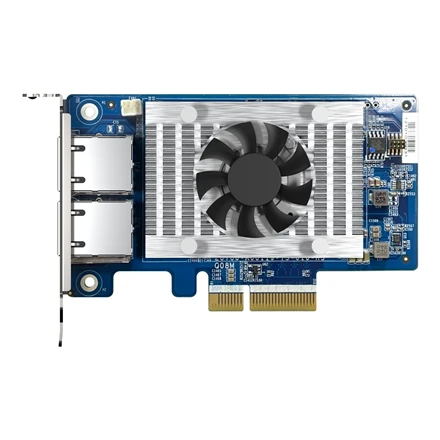QNAP | Du 10 GbE prievadai su SR-IOV ir iSCSI, blokų pagrindu, palaiko kelis virtualių diskų režimus | QXG-10G2T-X710 | PCIe 3.0 x4