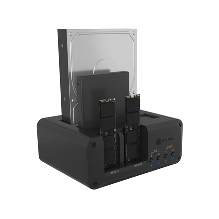 Icy Box Raidsonic 4-bay Enclosure for 2x M.2 NVMe and 2x 2.5"/3.5" HDD/SSD | IB-2925MS-CU31