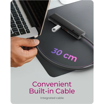 „Raidsonic“ | 4 prievadų USB 3.2 2 kartos šakotuvas su maitinimo šaltiniu | IB-HUB1437-CPD