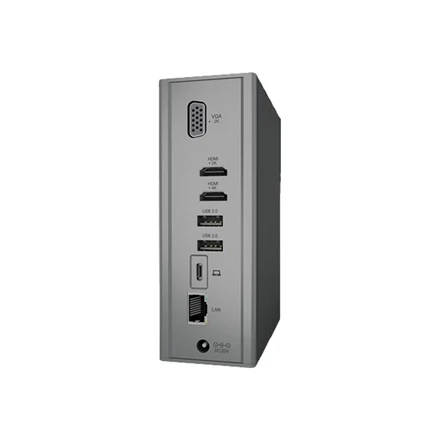 Raidsonic | Icy Box | IB-DK2262AC DockingStation | Dock | Ethernet LAN (RJ-45) jungtys 1 | VGA (D-Sub) jungtys quantity 1 | USB 3.0 (3.1 Gen 1) Type-C jungtys quantity 1 | USB 3.0 (3.1 Gen 1) jungtys quantity 3 | USB 2.0 jungtys quantity 3 | HDMI jungtys quantity 2 | Ethernet LAN | Garantija 24 mėn.