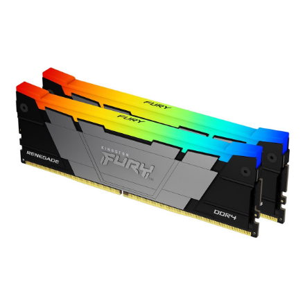 „Kingston KF432C16RB2AK2/16“ 16 GB 3200 MT/s DDR4 CL16 DIMM (2 vnt. rinkinys) FURY Renegade RGB | „Kingston“