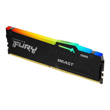 RAM „Kingston KF556C40BBA-32“ 32 GB 5600 MT/s DDR5 CL40 DIMM FURY Beast RGB atmintis | Kingstonas