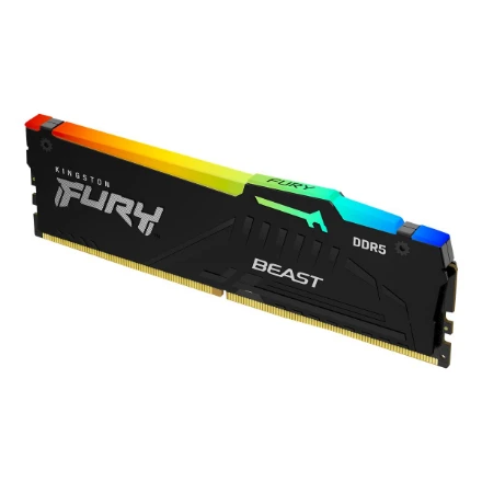 RAM Kingston | FURY Beast Juodas RGB EXPO | 16 GB | DDR5 | 6000 MHz | PC/serveris | Registracijos Nr. | ECC Nr.