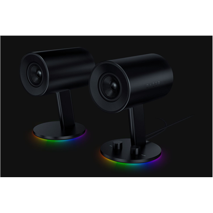 Kolonėlės Razer Nommo Chroma (Juodos) su apšvietimu