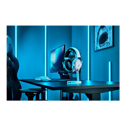 Esports THX Spatial Audio Belaidės Žaidimų Ausinės Razer BlackShark V2 Pro, Baltos