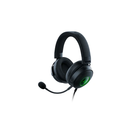 Žaidimų Ausinės Razer Kraken V3 HyperSense, USB jungtis, Chroma RGB, Juodos