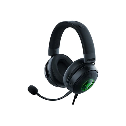 Žaidimų Ausinės Razer Kraken V3, USB jungtis, Chroma RGB, Juodos