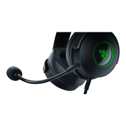 Žaidimų Ausinės Razer Kraken V3, USB jungtis, Chroma RGB, Juodos