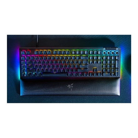 Razer | BlackWidow V4 | Mechaninė klaviatūra žaidimams | su laidu | US | Žalias Switch | Juodas