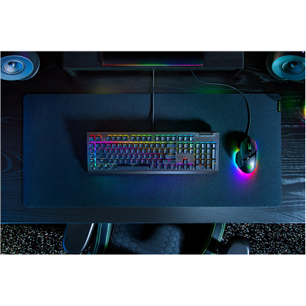 Razer | BlackWidow V4 X | Klaviatūra žaidimams | su laidu | Cyrillic | Geltona Mechaninė Switches | Juodas
