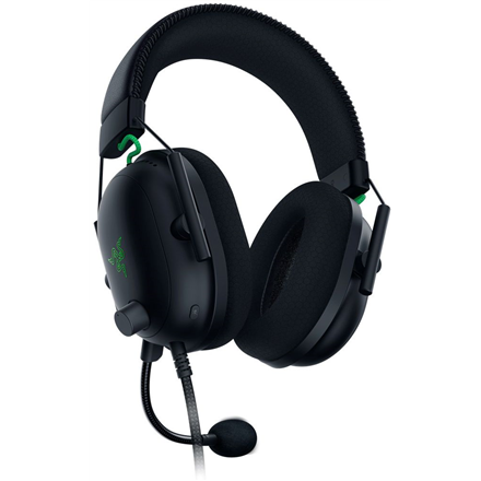 Esports THX Spatial Audio Žaidimų Ausinės Razer BlackShark V2 + USB garso plokštė, Juodos