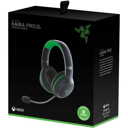 Belaidės žaidimų ausinės Razer Kaira Pro, skirtos Xbox Series X ir mobiliems Xbox žaidimams, Juodos spalvos