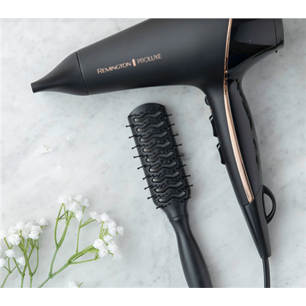Plaukų džiovintuvas Remington PROLuxe Midnight Edition Juoda, Auksas 2400 W