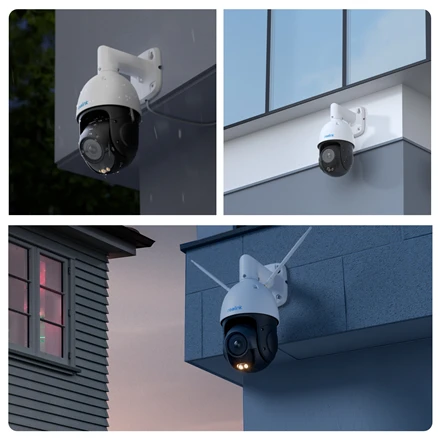 Reolink | 4K 360° automatinio sekimo PoE kamera su 5X optiniu priartinimu | P840 | 8 MP | f=2,7–13,5 mm/maks. F1.6 | Maitinimas per Ethernet (PoE) | IP66 | H.265/H.264 | Micro SD, maks. 256 GB