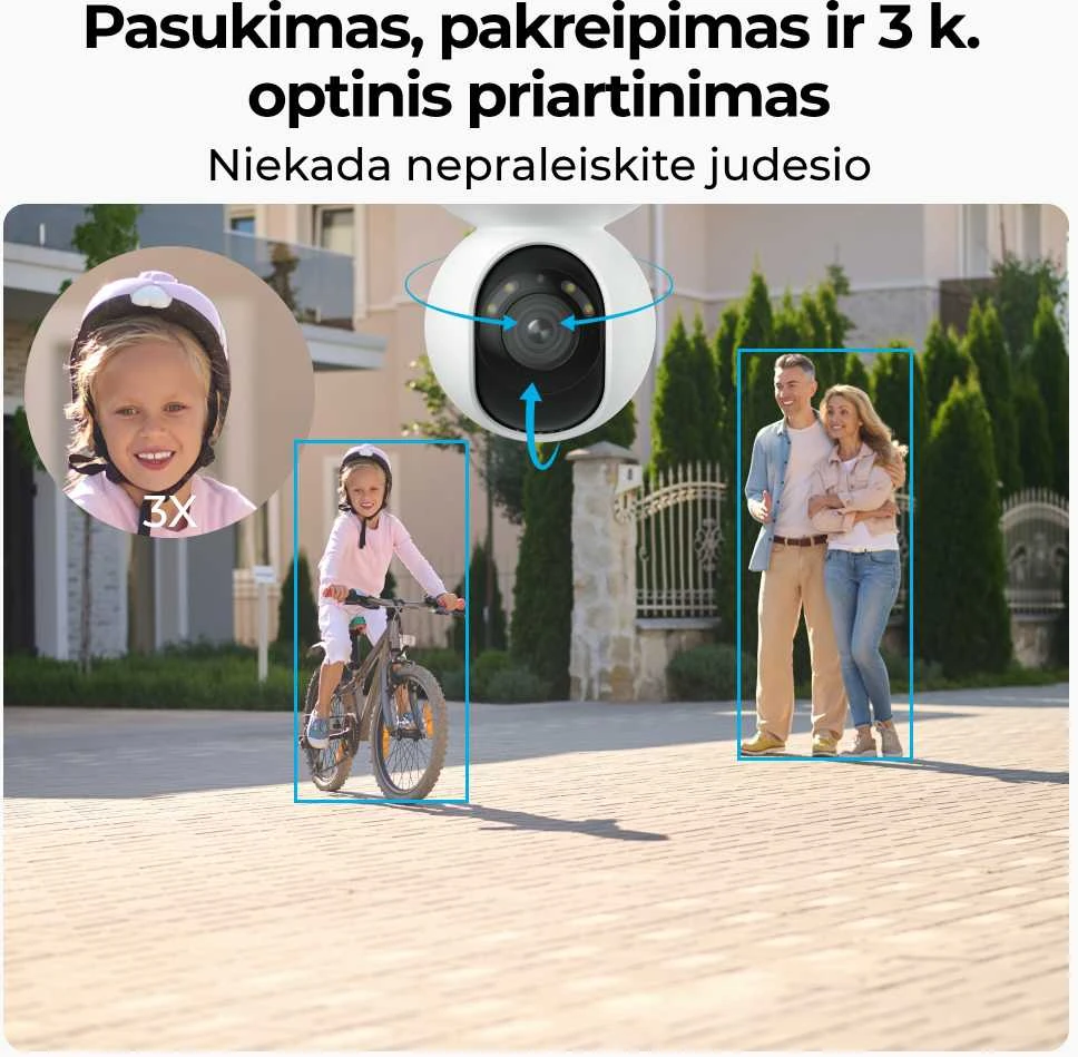 Vidinė apsaugos kamera Reolink E Series E560, baltos spalvos