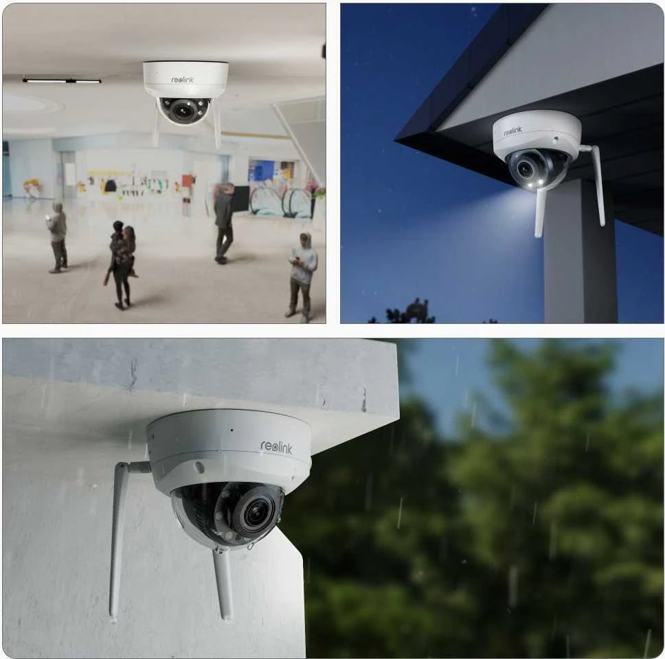 Išmani vandalams atspari lauko apsaugos kamera Reolink W437 su apšvietimu, 8 MP, IP67
