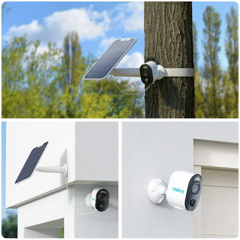 Akumuliatorinė kamera su saulės kolektoriumi Reolink Argus Series B310, 3 MP, Wi-Fi, microSD