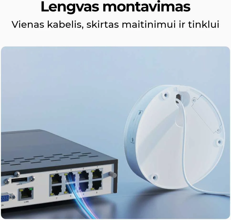 Išmanusis durų skambutis Reolink D340P su vaizdo funkcija