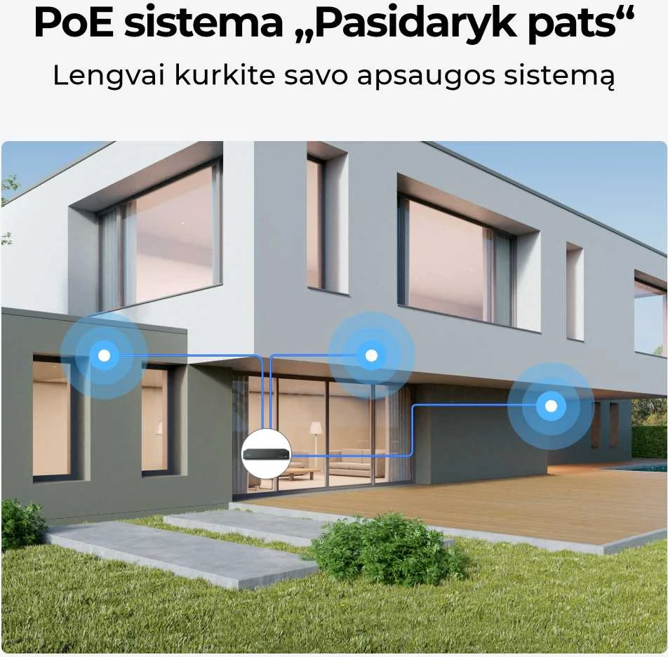 Išmanusis durų skambutis Reolink D340P su vaizdo funkcija