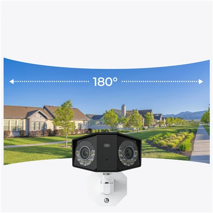 Stebėjimo kamera Reolink Duo Series P750 16MP UHD su dviem objektyvais, PoE jungtimi ir 180° panoraminiu vaizdu