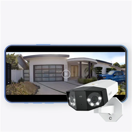 Stebėjimo kamera Reolink Duo Series P750 16MP UHD su dviem objektyvais, PoE jungtimi ir 180° panoraminiu vaizdu
