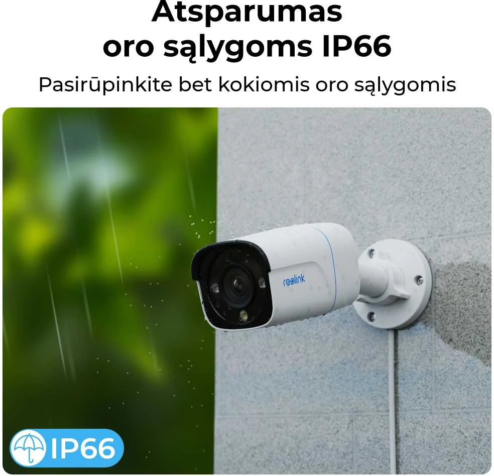Išmani lauko apsaugos kamera Reolink P330, 4K, IP66
