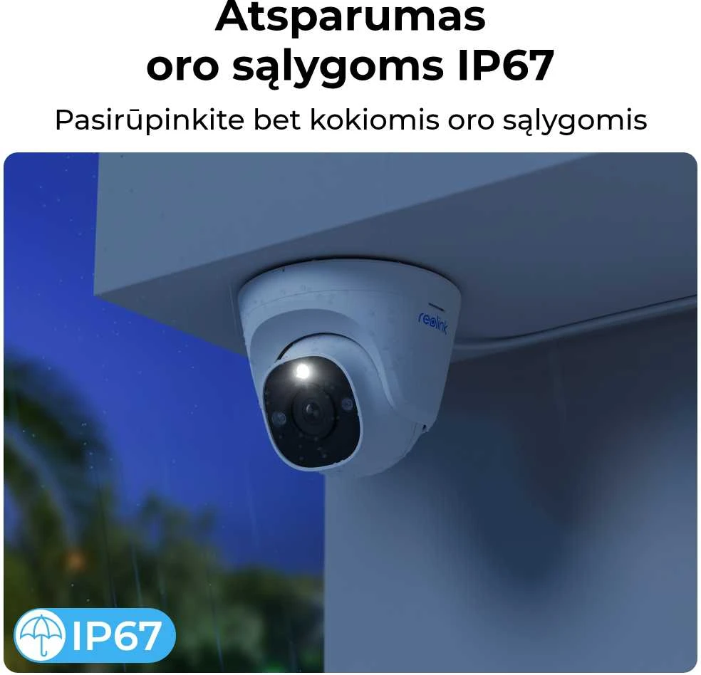 Išmani lauko apsaugos kamera Reolink P334, 4K, IP66